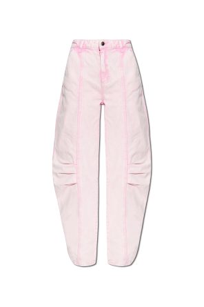 デニム・ジーパン Michael Kors Woman Jeans Pink MS590654LN 696 Michael Michael Kors Wide-leg jeans | Women's Clothing | Vitkac